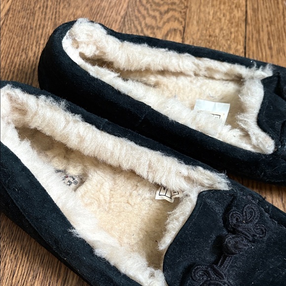 UGG Black Suede Loafers - Picture 3 of 3